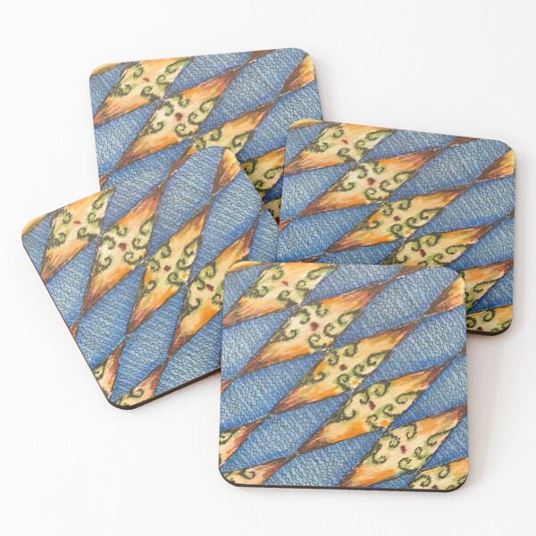 Item preview, Watercolor Diamond Pattern  designed and sold by My Neurospicy Art Life.