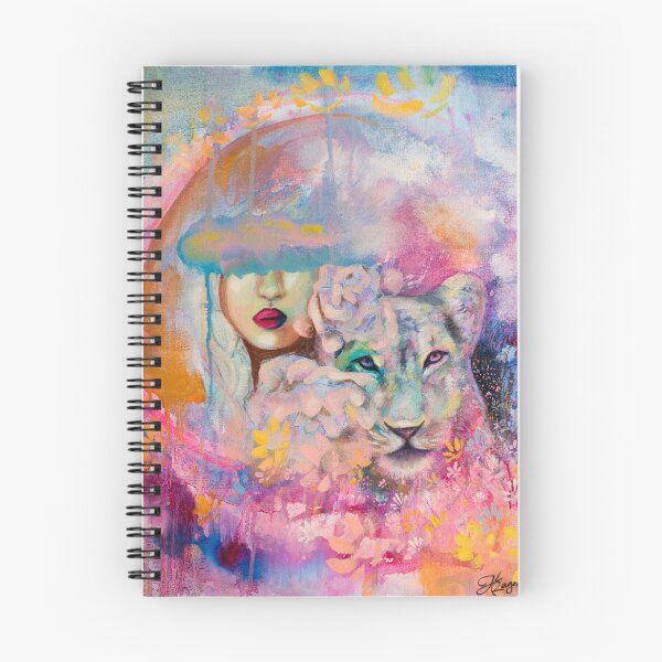 Item preview, Woman & Lioness Feminine Power designed and sold by FearlessPaints.