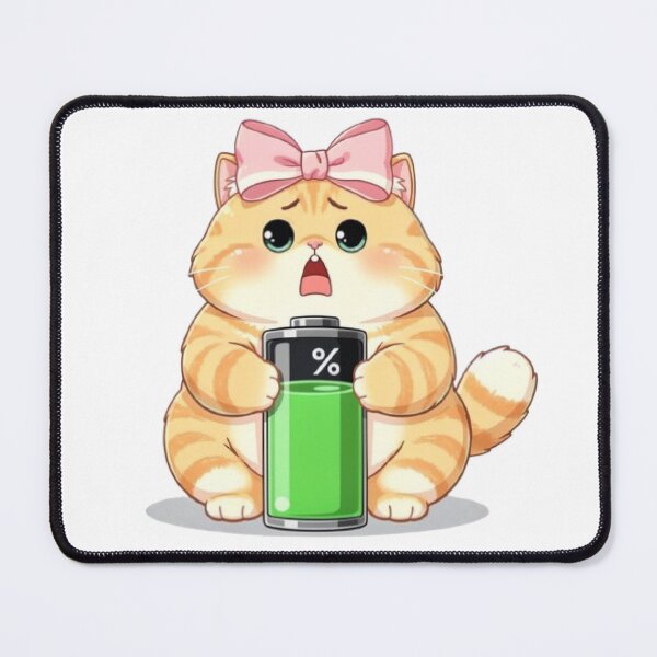Item preview, Low Battery Cat Feeling Drained designed and sold by Moody Vibes Studio.