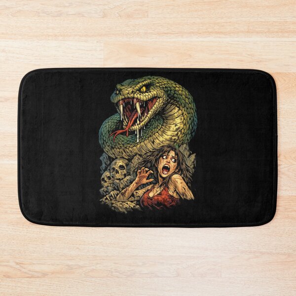 Item preview, Giant Serpent Attack Comic Horror Illustration designed and sold by Sonic Nova Studios.
