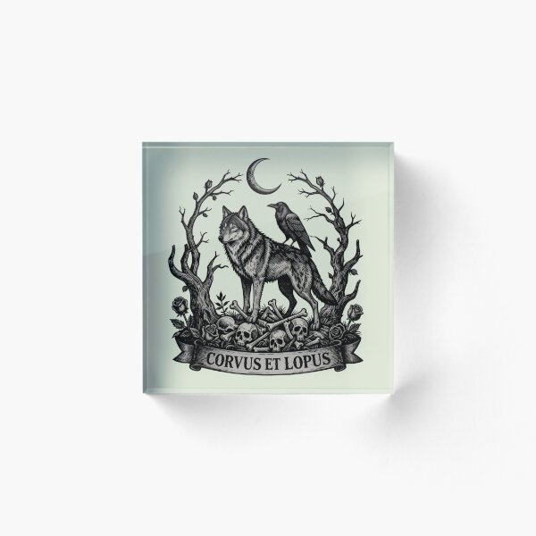 Item preview, Lupus Noctis - Gothic Wolf Howling at Moon Dark Art designed and sold by GoGreenlove.