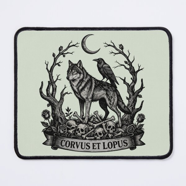 Item preview, Lupus Noctis - Gothic Wolf Howling at Moon Dark Art designed and sold by GoGreenlove.