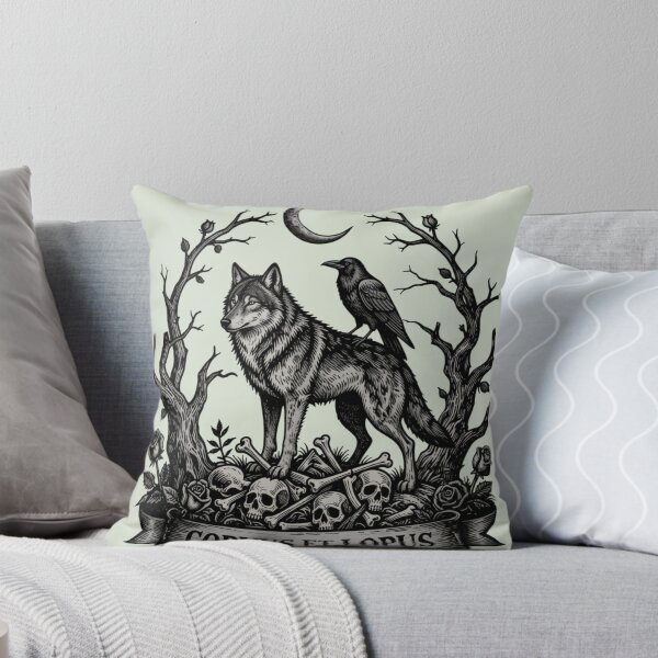 Item preview, Lupus Noctis - Gothic Wolf Howling at Moon Dark Art designed and sold by GoGreenlove.