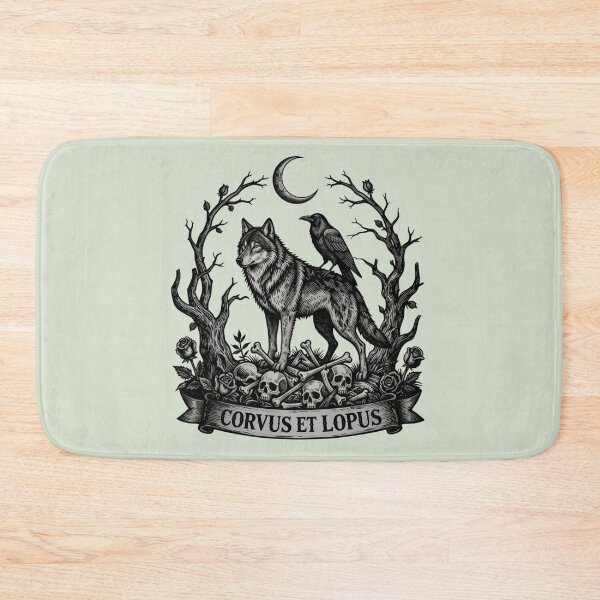 Item preview, Lupus Noctis - Gothic Wolf Howling at Moon Dark Art designed and sold by GoGreenlove.
