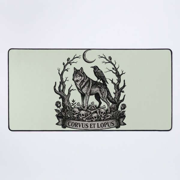 Item preview, Lupus Noctis - Gothic Wolf Howling at Moon Dark Art designed and sold by GoGreenlove.