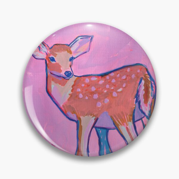 Item preview, Pink Deer Fawn Watercolor designed and sold by FearlessPaints.