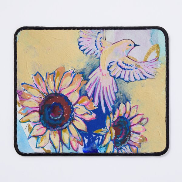 Item preview, Sunflowers and Dove Bird designed and sold by FearlessPaints.