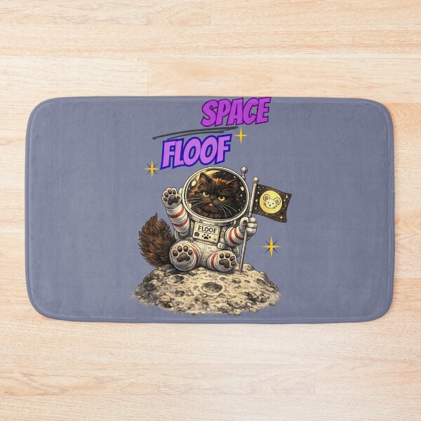 Item preview, Space Floof – Astronaut Cat on the Moon designed and sold by lumar23.