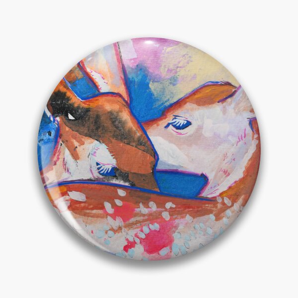 Item preview, Romantic Deer Duo Watercolor designed and sold by FearlessPaints.