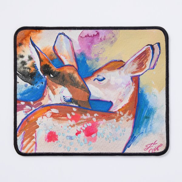 Item preview, Romantic Deer Duo Watercolor designed and sold by FearlessPaints.