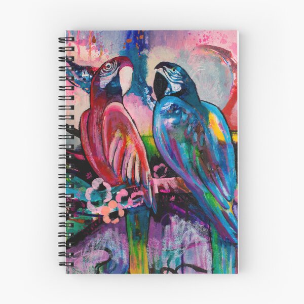 Item preview, Colorful Parrot Painting | Tropical Birds Vibrant Abstract designed and sold by FearlessPaints.