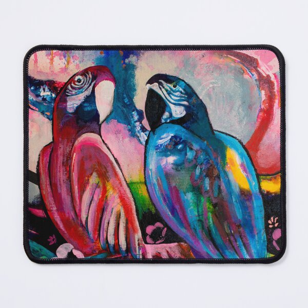 Item preview, Colorful Parrot Painting | Tropical Birds Vibrant Abstract designed and sold by FearlessPaints.