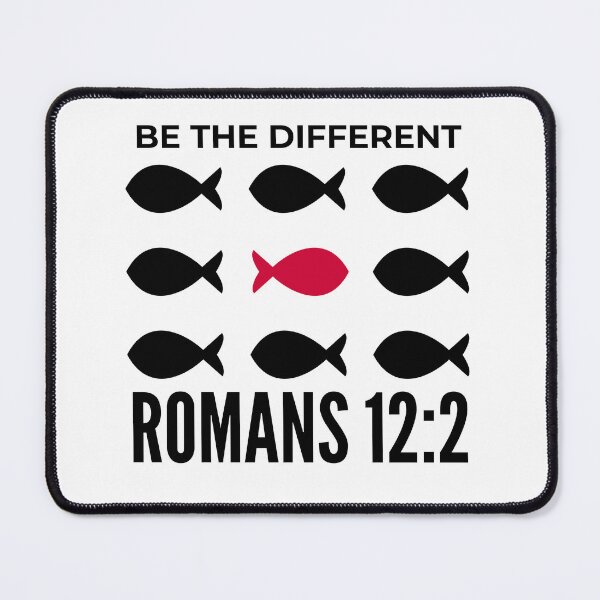 Item preview, Be The Different – Romans 12:2 Christian Faith Typography Design designed and sold by MoriaStore.