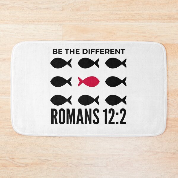 Item preview, Be The Different – Romans 12:2 Christian Faith Typography Design designed and sold by MoriaStore.