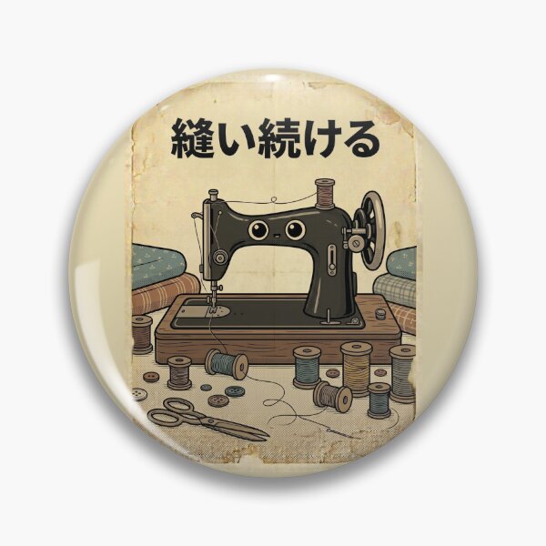 Item preview, Sewing Machine Spirit – Anthropomorphic Vintage Sewing Machine with Cat Soul | Japanese Vintage Craft Aesthetic designed and sold by EverStitchStudio ★★★★★.