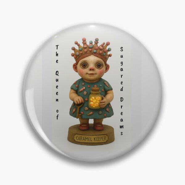 Item preview, The Queen of Sugared Dreams – Whimsical Candy Princess Art designed and sold by NatalieVerveArt.