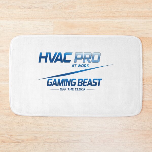 Item preview, HVAC Pro at Work Gaming Beast Off the Clock HVAC Tech Gamer Design designed and sold by FrozenHeat97.