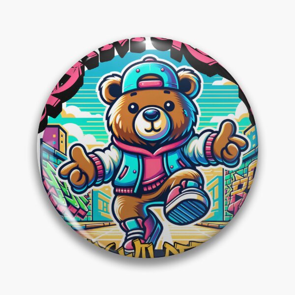 Item preview, Graffitti Grizzly Urban Wilderness designed and sold by D4m4g3dG00ds.