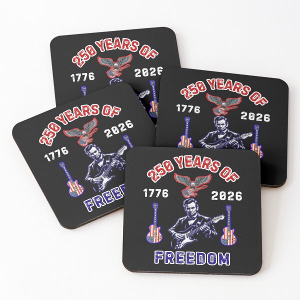 Item preview, Abraham Lincoln Playing Guitar 4th July 250 Years Of Freedom  designed and sold by WoodburyLake.
