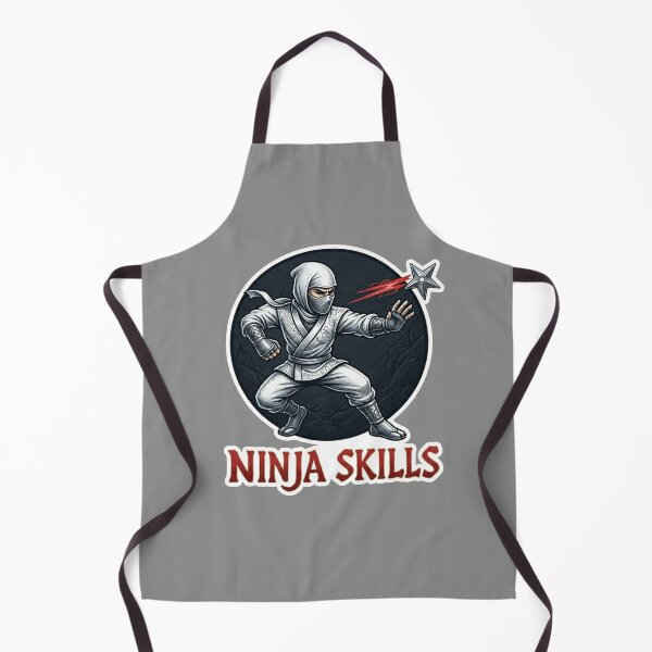 Item preview, Retro White Ninja - Ninja Skills designed and sold by CleverCulture.