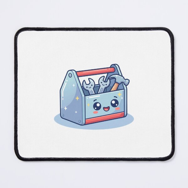 Item preview, Cute Happy Toolbox Cartoon with Tools and Stars designed and sold by AbanoubStore.