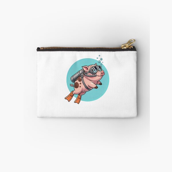 Item preview, Cute Piglet Snorkeling Scuba Diving Illustration designed and sold by elderberry.