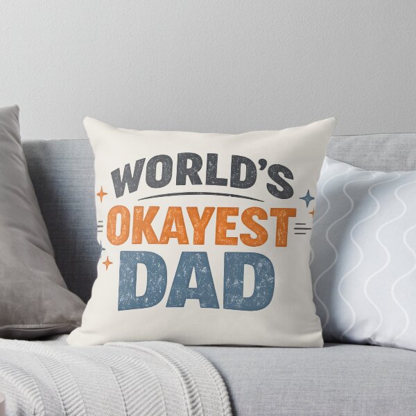 Item preview, World's Okayest Dad , Funny Father's Day Retro Dad Joke Design designed and sold by  Artistry in Motion by MADsrecreation.