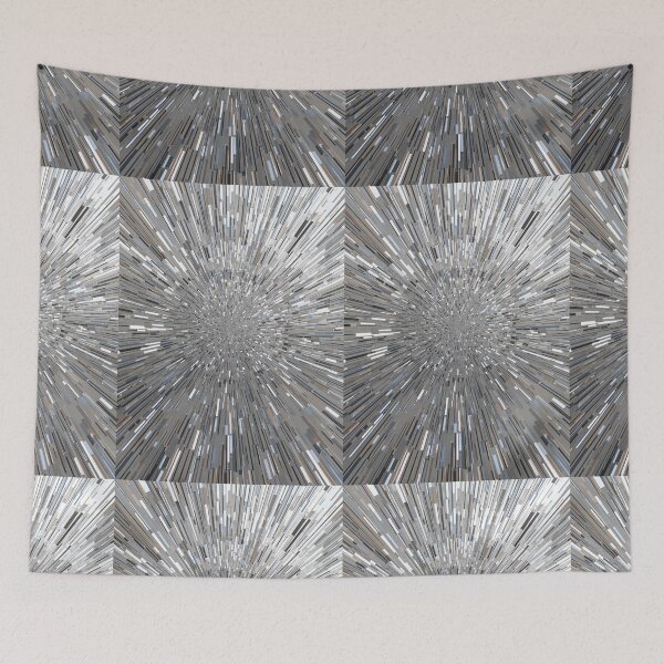 Item preview, 3D Metallic Cyber Burst Abstract Motion Pattern designed and sold by Cleairydelulu.