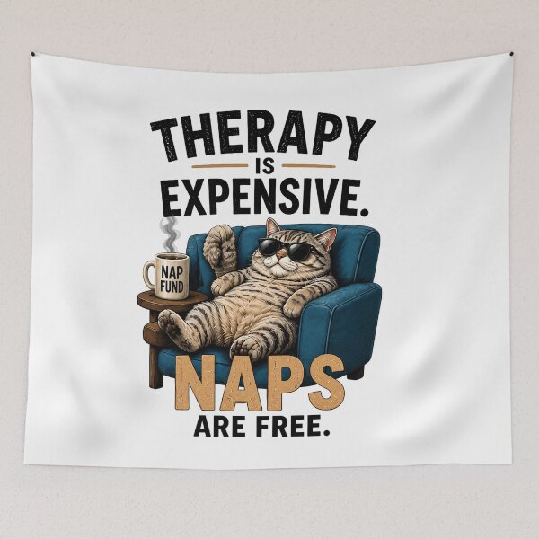 Item preview, Therapy Is Expensive Naps Are Free designed and sold by yasmh.