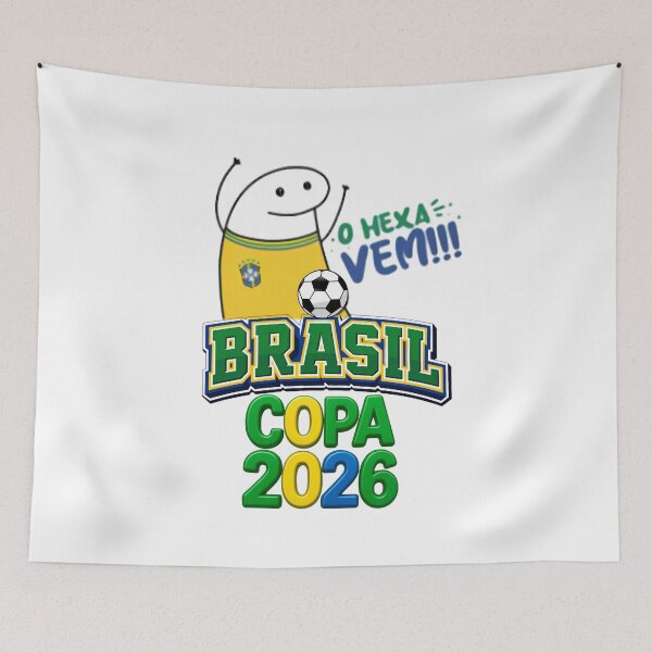 Item preview, Brasil Football 2026 Yellow Canary Soccer Fan designed and sold by lmartes.