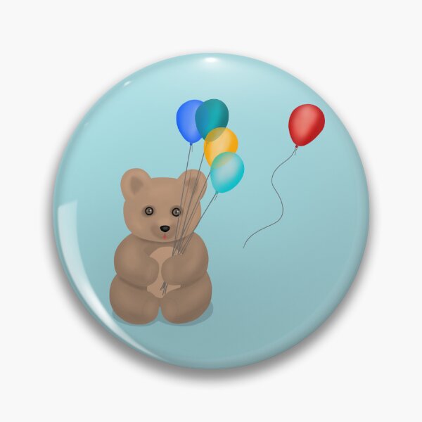 Item preview, Teddy bear with balloons designed and sold by Daniel Vasco.