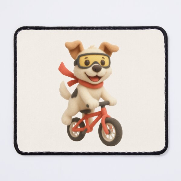 Item preview, Adventure Puppy on Bicycle Cute Kawaii Design designed and sold by Siti Hoiriyah.