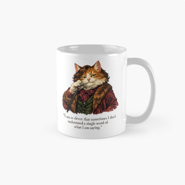 Item preview, Oscar Wilde Inspired Smug Cat Quote Art Sticker | Literary Humor Cat Illustration | Victorian Dandy Cat Design designed and sold by Donsean22.