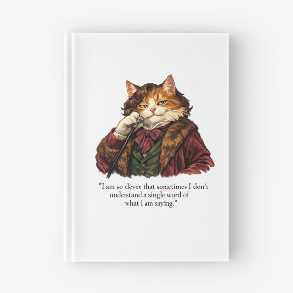 Item preview, Oscar Wilde Inspired Smug Cat Quote Art Sticker | Literary Humor Cat Illustration | Victorian Dandy Cat Design designed and sold by Donsean22.