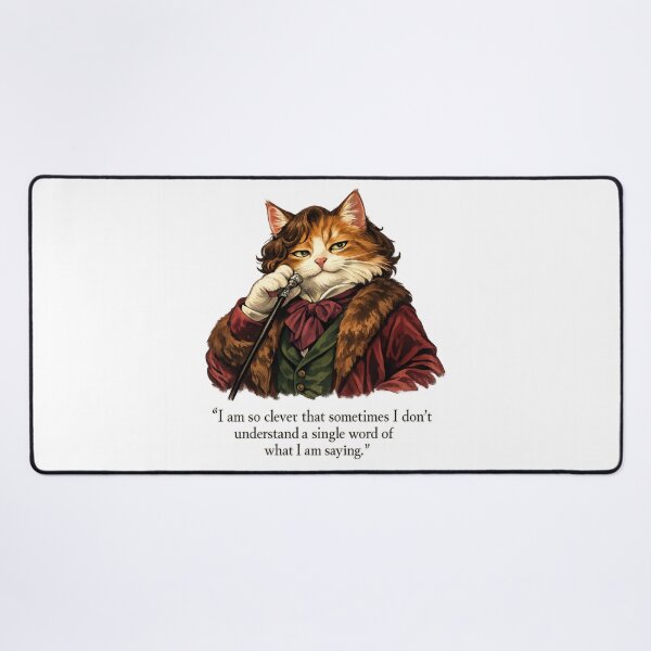 Item preview, Oscar Wilde Inspired Smug Cat Quote Art Sticker | Literary Humor Cat Illustration | Victorian Dandy Cat Design designed and sold by Donsean22.