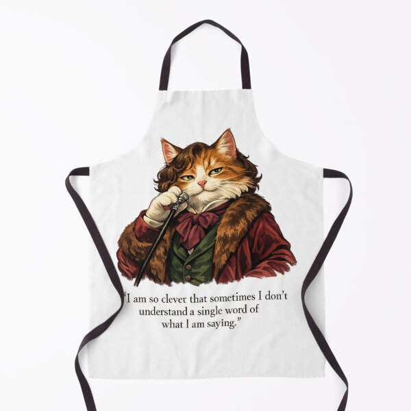 Item preview, Oscar Wilde Inspired Smug Cat Quote Art Sticker | Literary Humor Cat Illustration | Victorian Dandy Cat Design designed and sold by Donsean22.