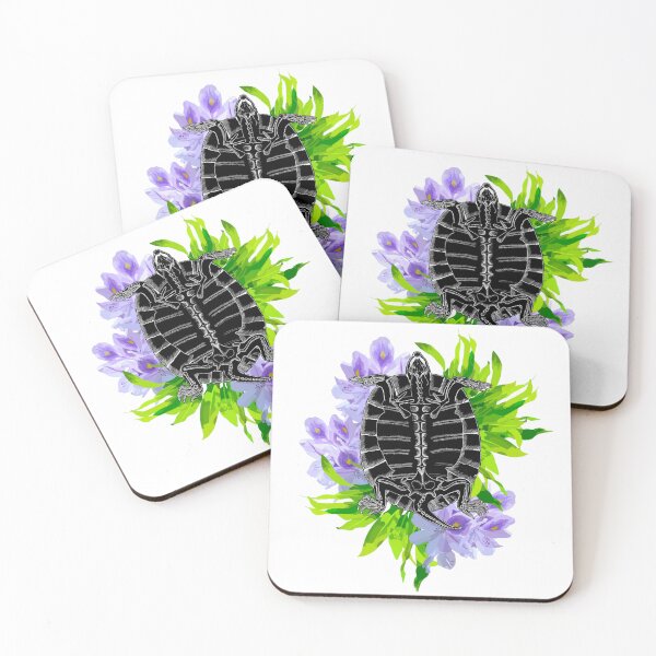 Item preview, Red-Eared Slider Floral Anatomy designed and sold by Dr. Leigh Designs.