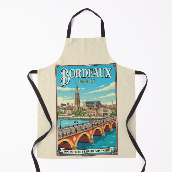 Item preview, Vintage-Style Bordeaux Travel Poster designed and sold by travelwitheric.