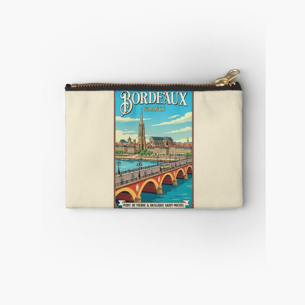 Item preview, Vintage-Style Bordeaux Travel Poster designed and sold by travelwitheric.