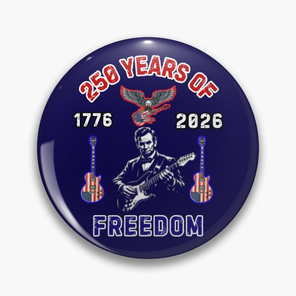 Item preview, Abraham Lincoln Playing Guitar 4th July 250 Years Of Freedom  designed and sold by WoodburyLake.