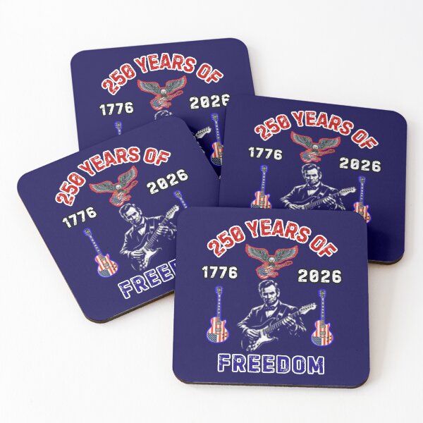Item preview, Abraham Lincoln Playing Guitar 4th July 250 Years Of Freedom  designed and sold by WoodburyLake.