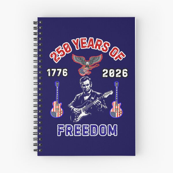 Item preview, Abraham Lincoln Playing Guitar 4th July 250 Years Of Freedom  designed and sold by WoodburyLake.