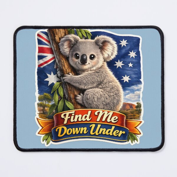 Item preview, Find Me Down Under – Cute Koala Hugging Tree | Australian Wildlife Design designed and sold by RockyLambda.