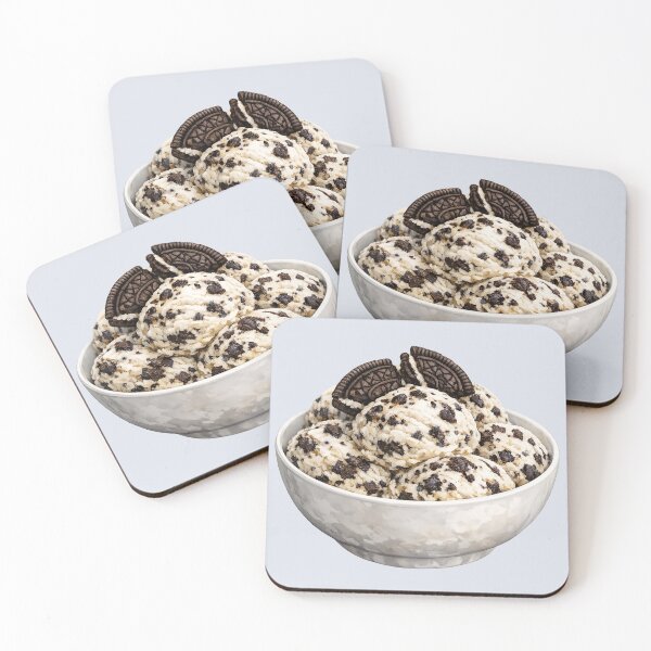 Item preview, Cookies and Cream Ice Cream Scoops in a Bowl designed and sold by Violet Peonies.