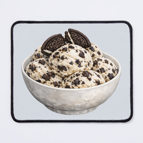 Item preview, Cookies and Cream Ice Cream Scoops in a Bowl designed and sold by Violet Peonies.