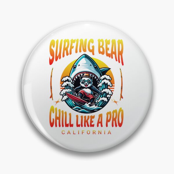Item preview, Surfing Bear Chilling Like a Pro designed and sold by D4m4g3dG00ds.