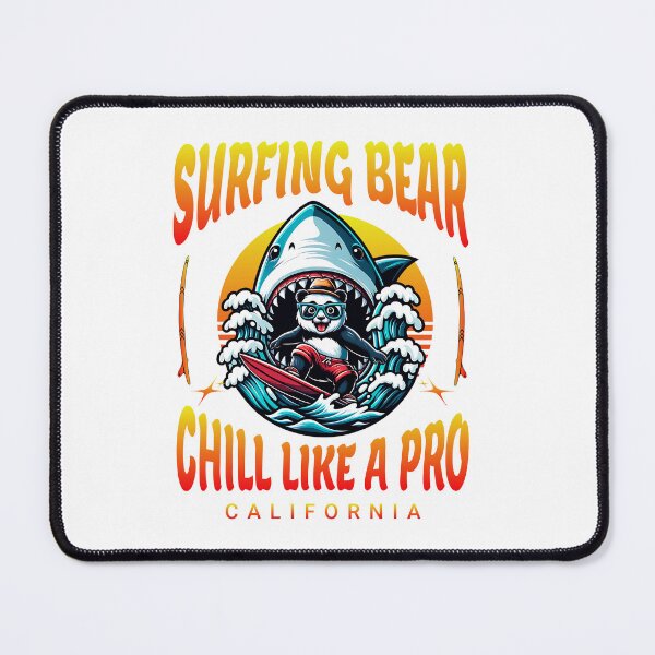 Item preview, Surfing Bear Chilling Like a Pro designed and sold by D4m4g3dG00ds.