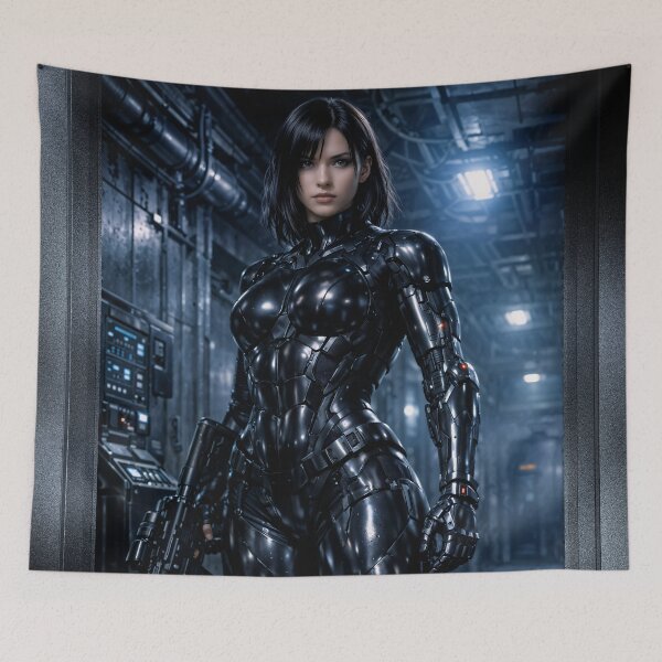 Item preview, Meltoria Veltorian Futuristic Tactical Operative Soldier Mechanical AI Concept Art by Xzendor7 designed and sold by Xzendor7 Digital Art Creations.