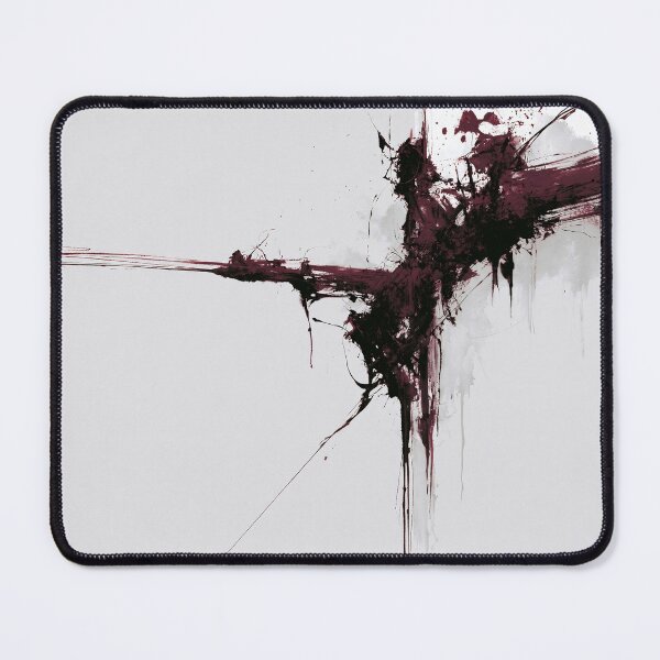 Item preview, Dark Burgundy Abstract Splash - Textured Red Palette No.10 designed and sold by SlowRegardArt.