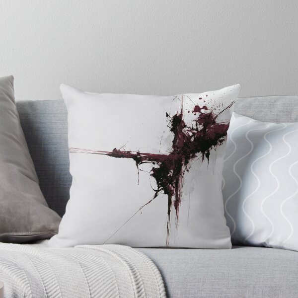 Item preview, Dark Burgundy Abstract Splash - Textured Red Palette No.10 designed and sold by SlowRegardArt.